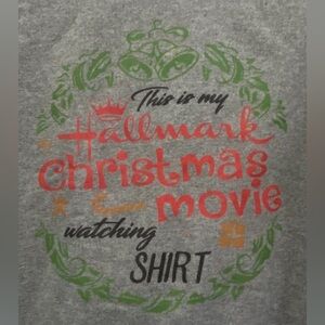 Gildan Gray Hallmark Christmas Movie Watching Sweatshirt.